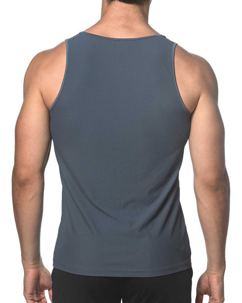 Textured Mesh Stretch Performance Tank