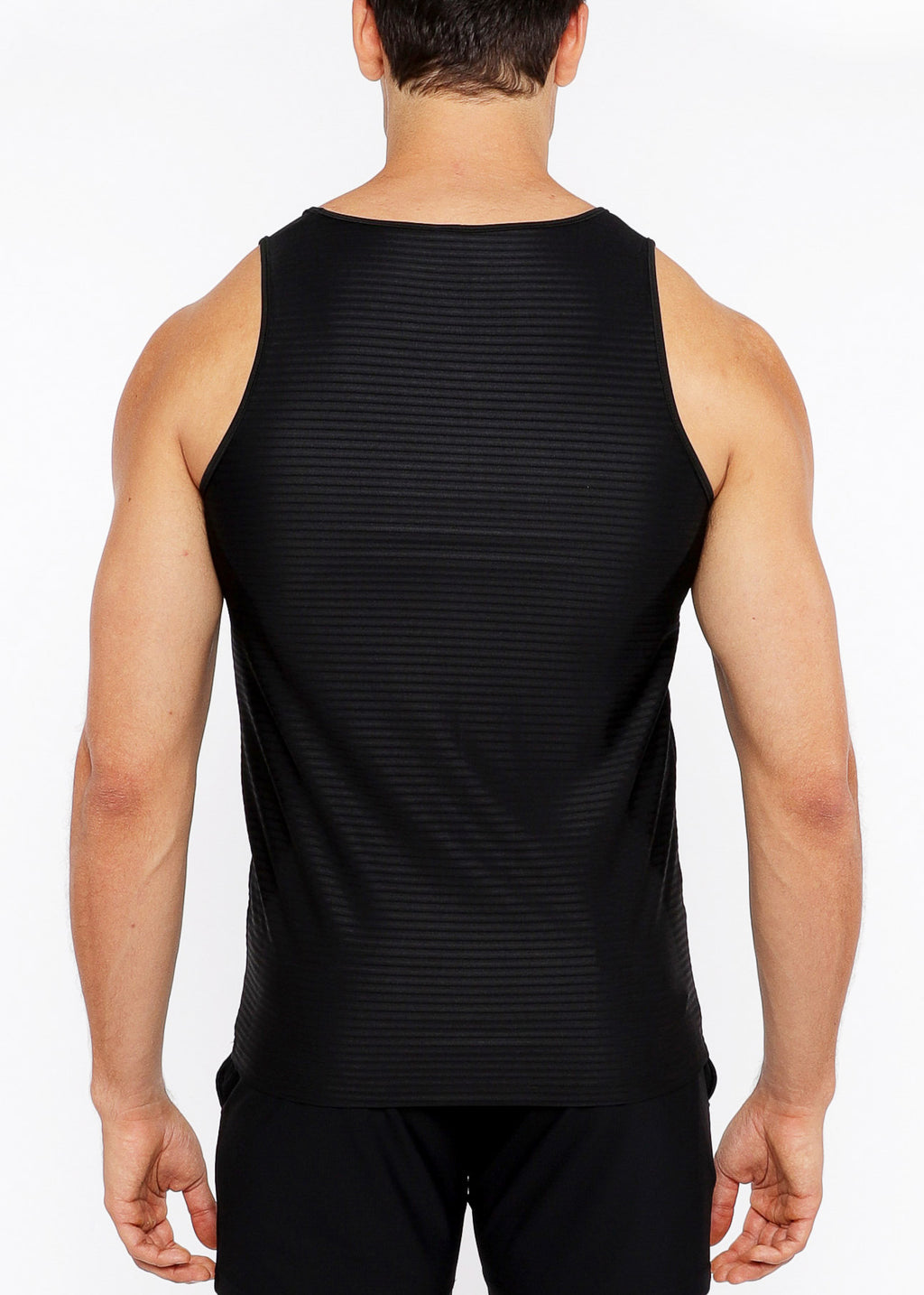 Textured Stretch Mesh Performance Tank