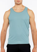 Textured Stretch Mesh Performance Tank Seaweed