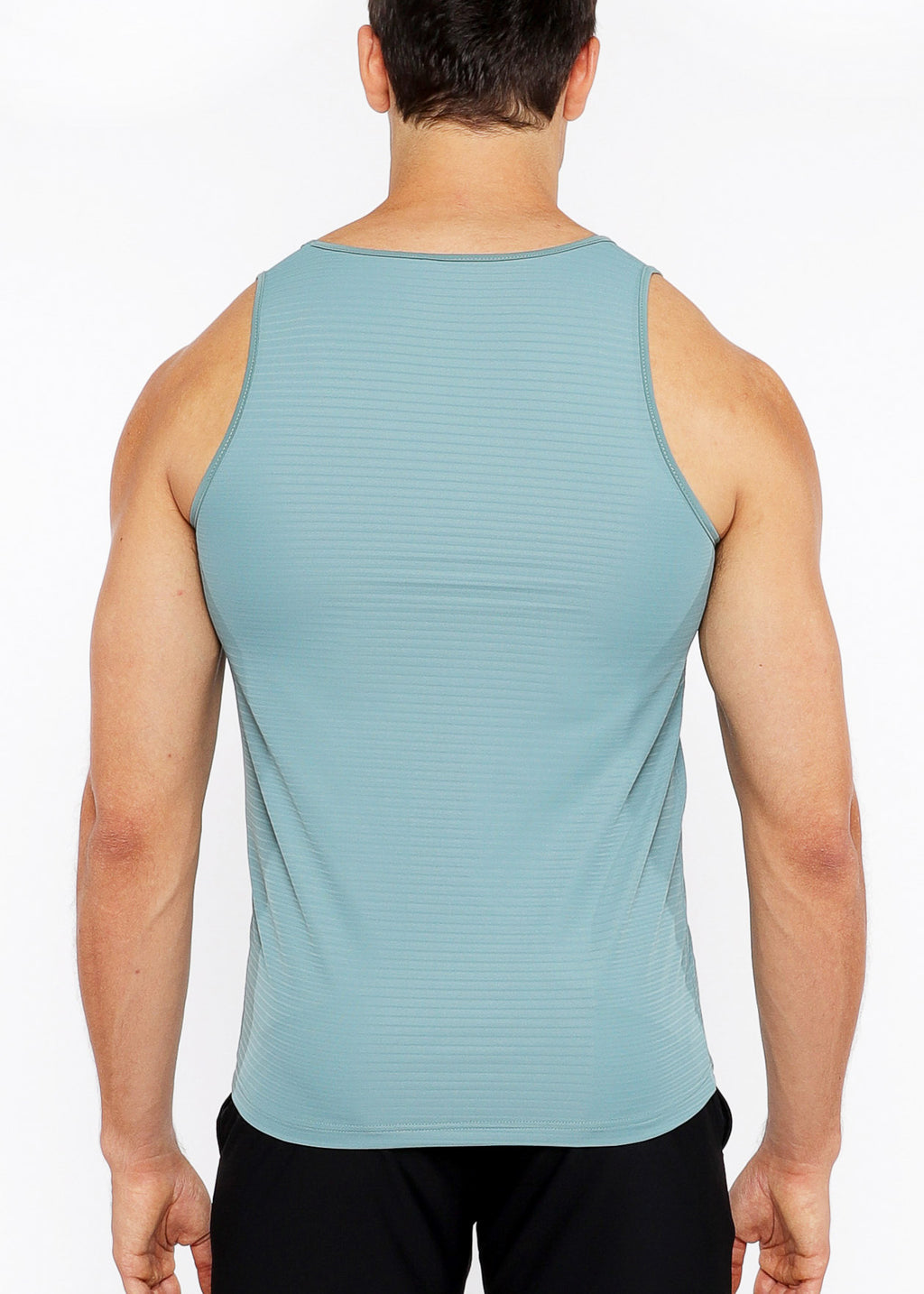 Textured Stretch Mesh Performance Tank