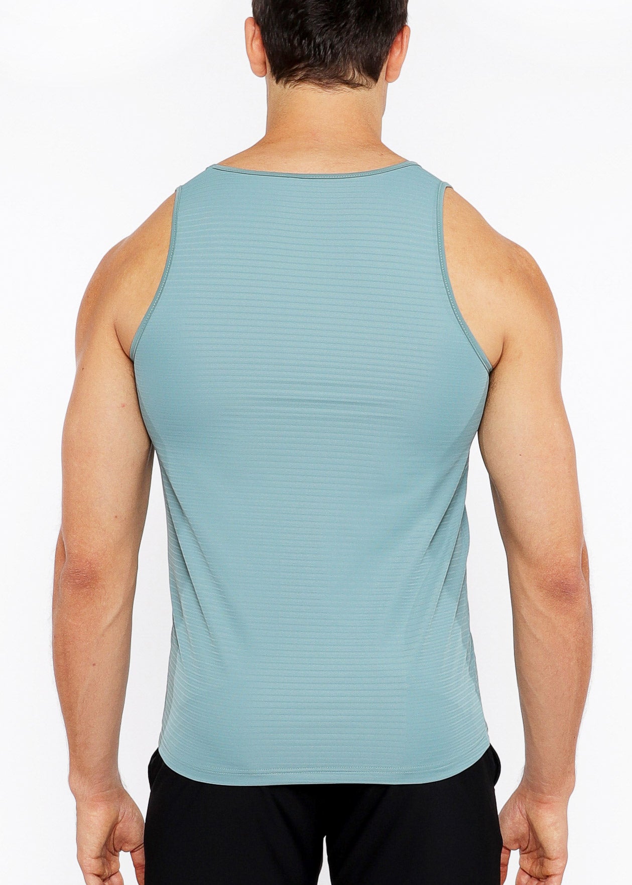 Textured Stretch Mesh Performance Tank