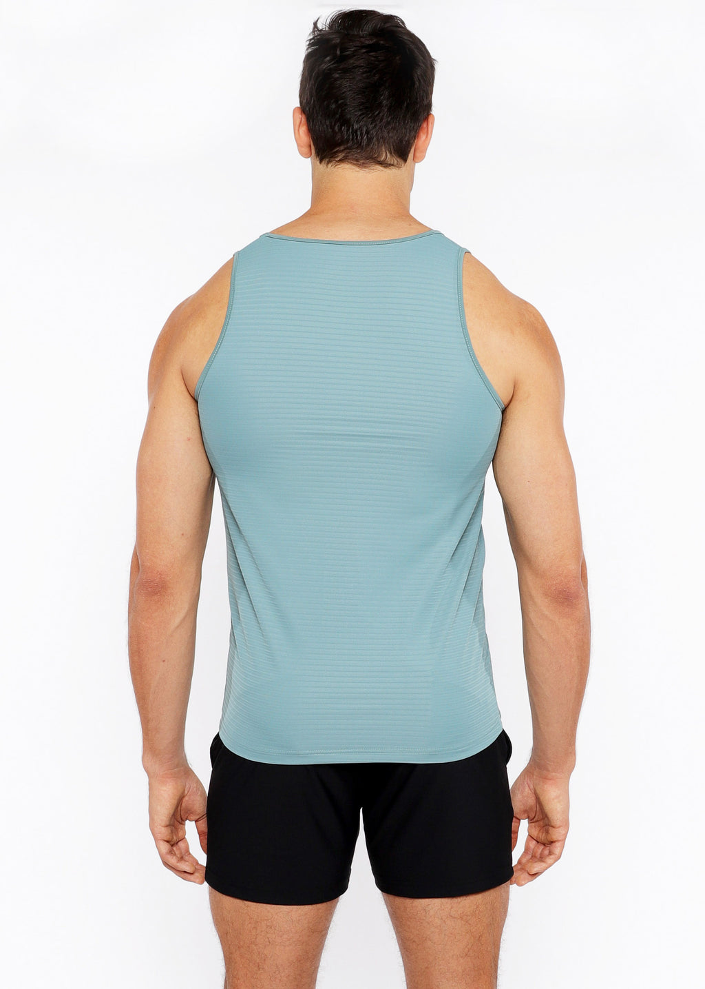 Textured Stretch Mesh Performance Tank