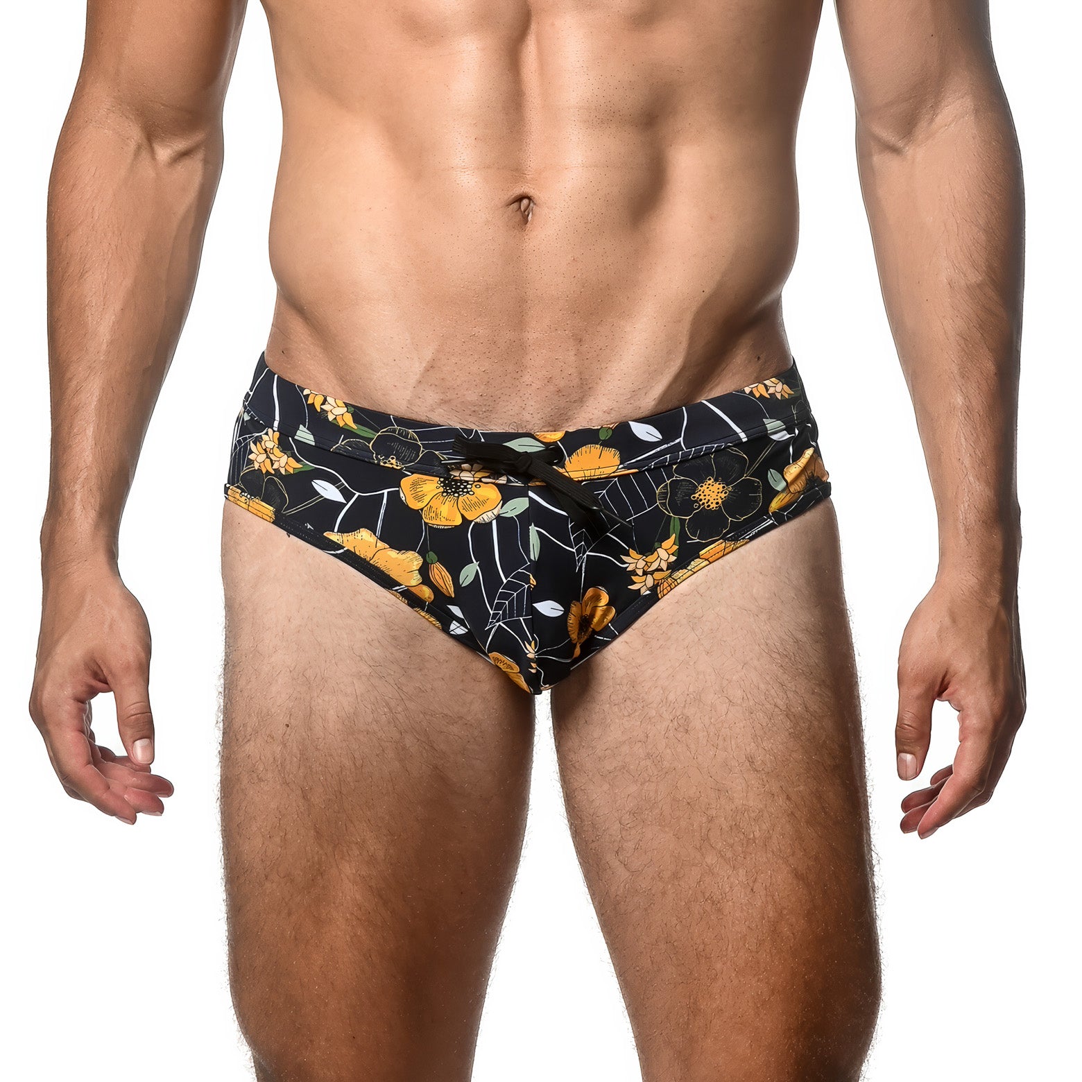 FREESTYLE SWIM BRIEF - Midnight Floral Navy