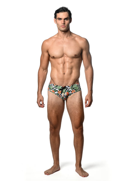 FREESTYLE SWIM BRIEF - Spruce Floral