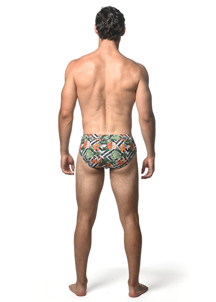 FREESTYLE SWIM BRIEF - Spruce Floral