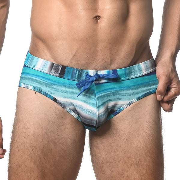 FREESTYLE SWIM BRIEF - Blue Stripe