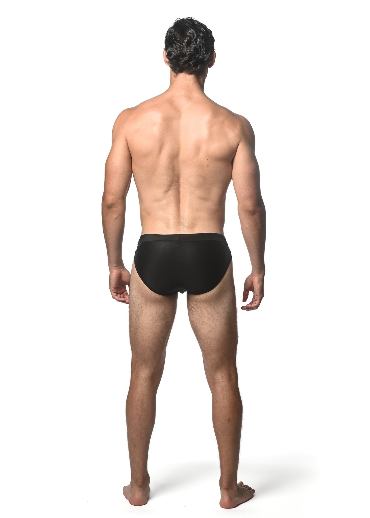 Solid Swim Brief w/Front Buckle