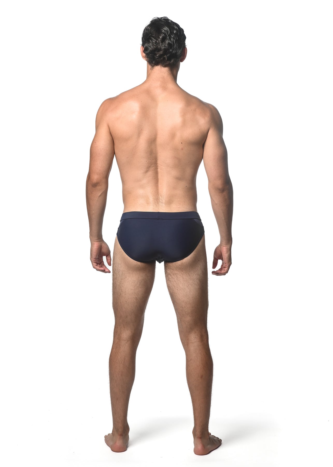 Solid Swim Brief w/Front Buckle