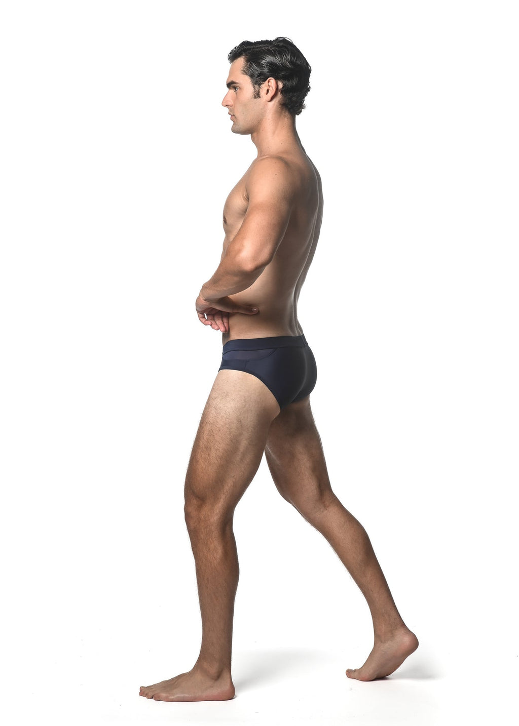 Solid Swim Brief w/Front Buckle