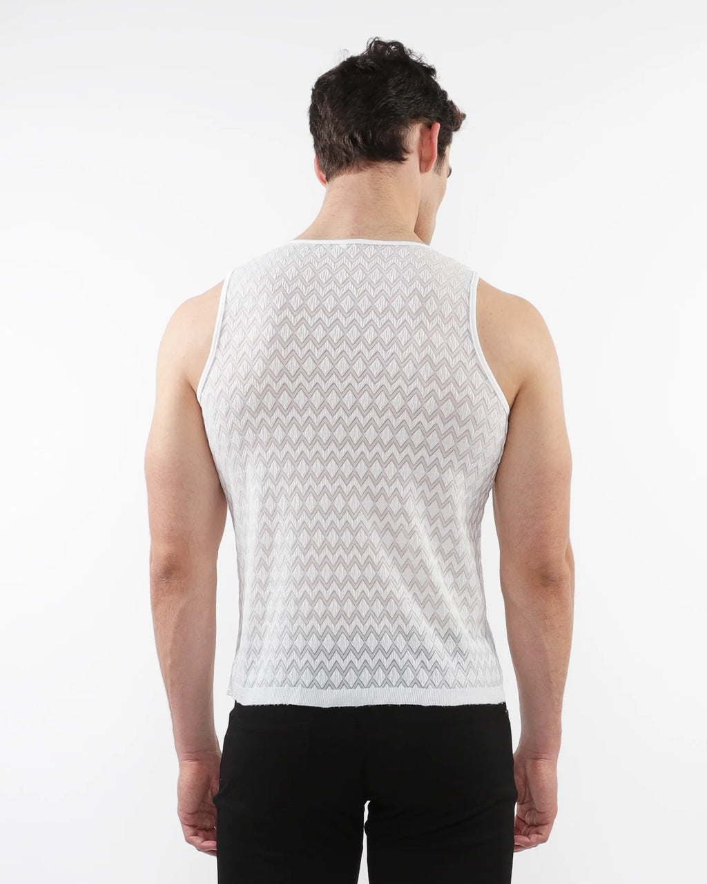 Chevron Gossamer Knit Tank