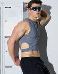 SPR Performance Crop Tank Grey