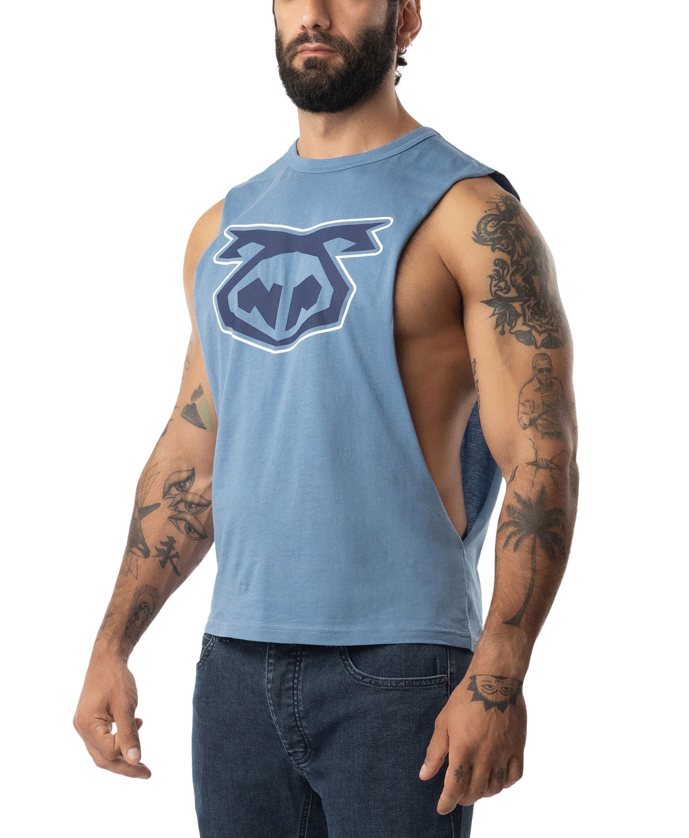 Brandmark Shredder Tank Top 3.0 - Blue Steel/ Midnight Navy Slate Blue