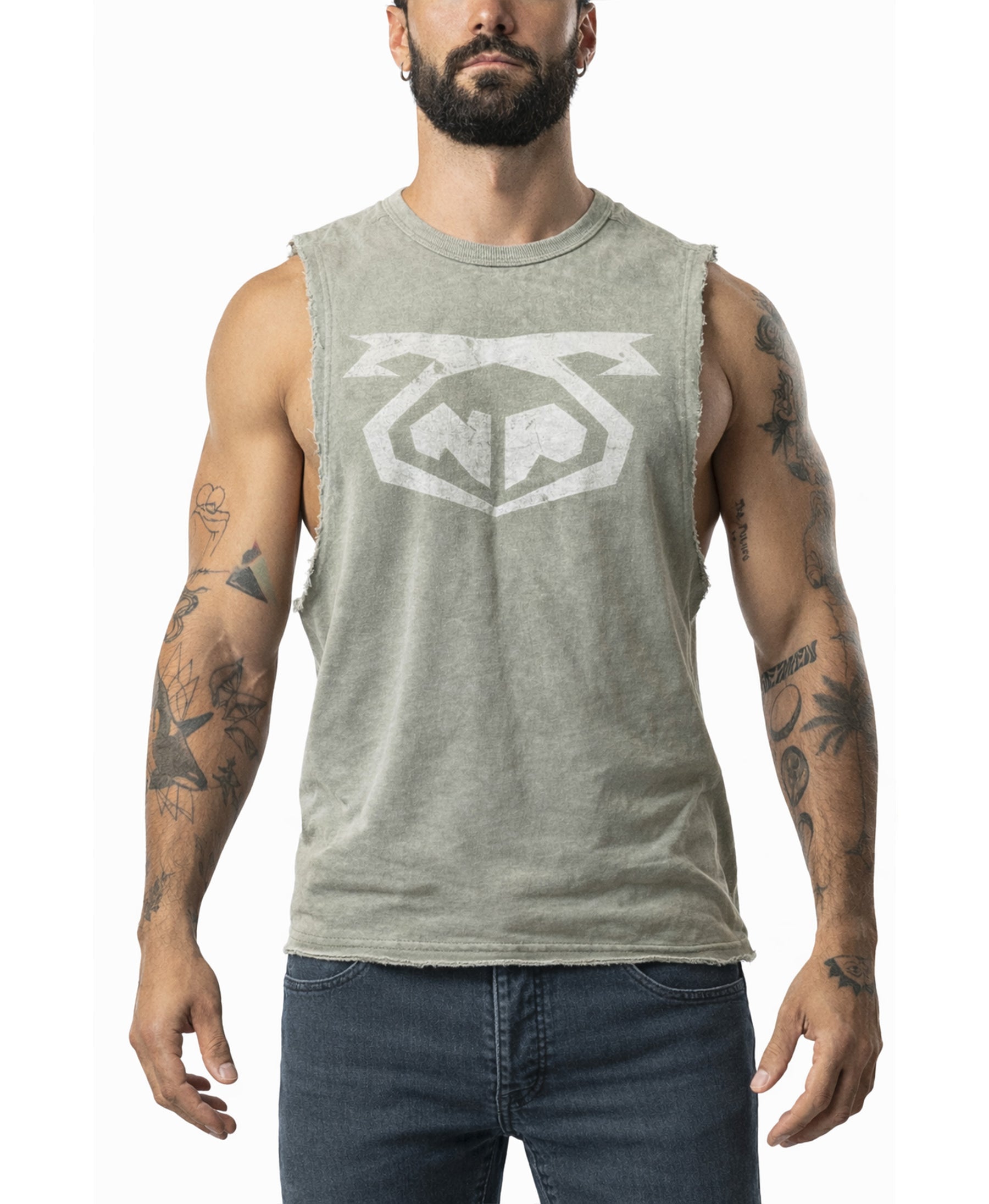 Traverse Brandmark Shredder Tank Top Sage