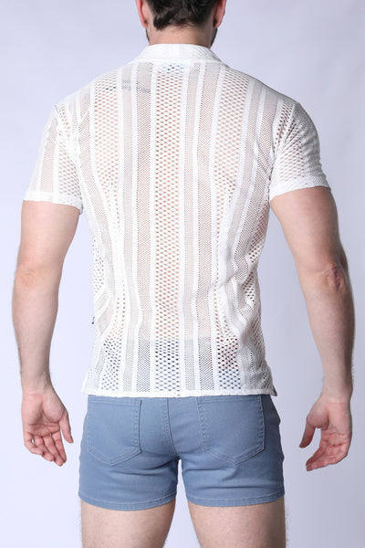 Sicily Crochet Mesh Shirt