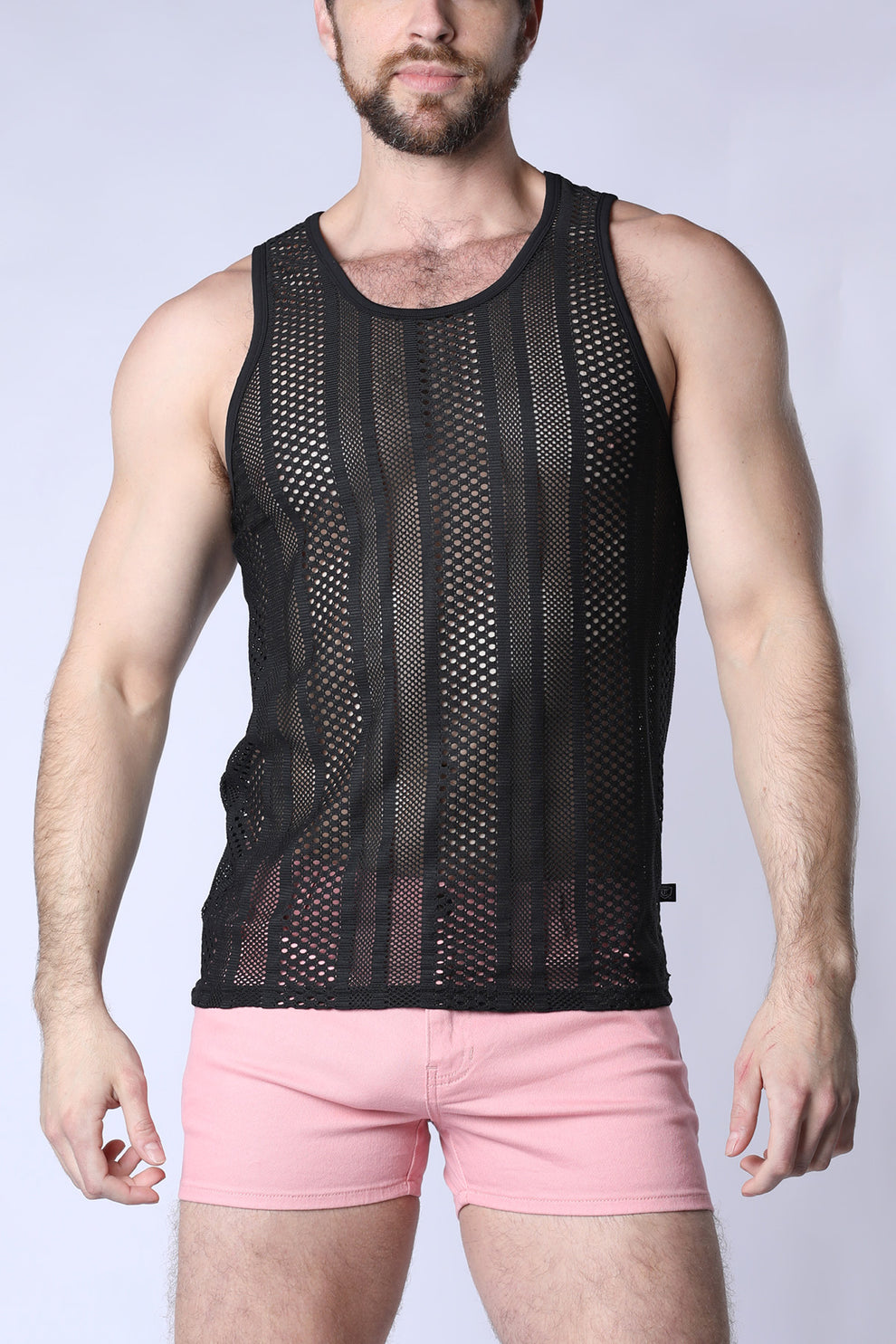 Sicily Crochet Tank Black