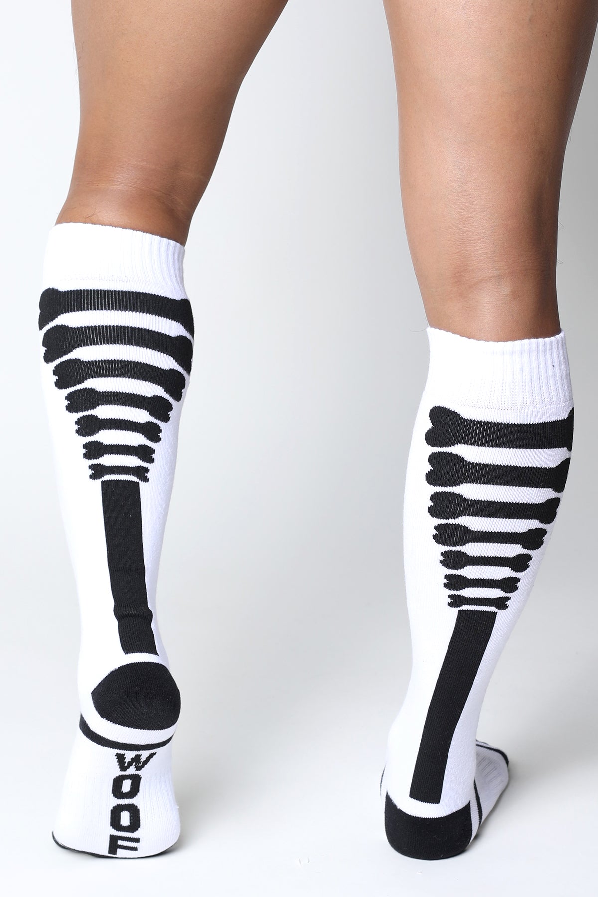 Kennel Club Bones Knee High Socks White OS