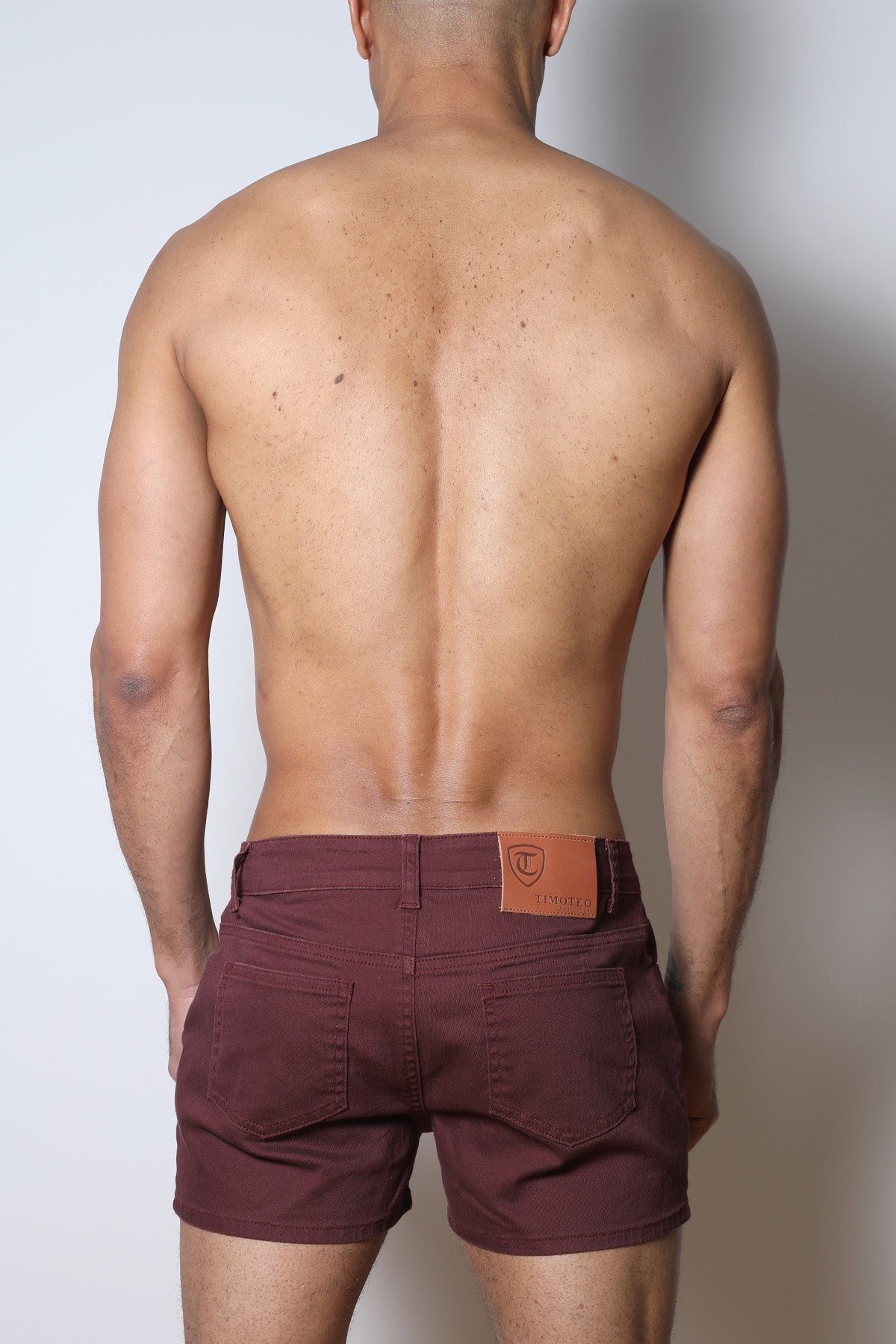 Sorrento Cotton Twill Short Burgundy