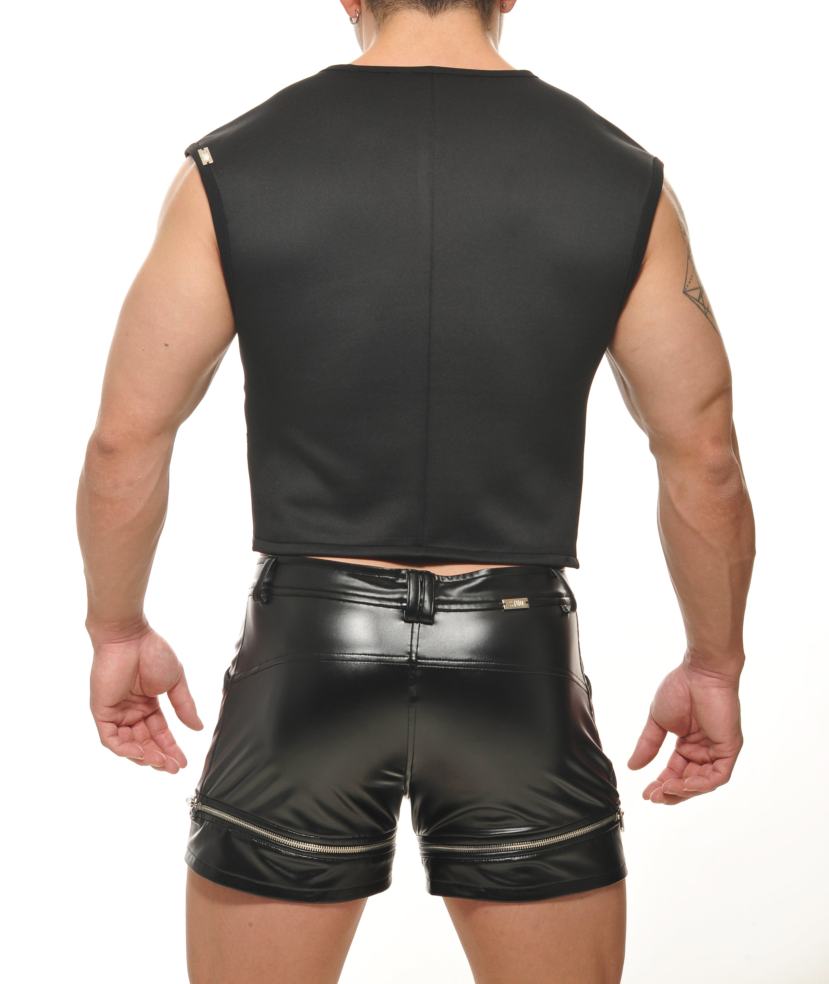 THETA-Crop Top-Black