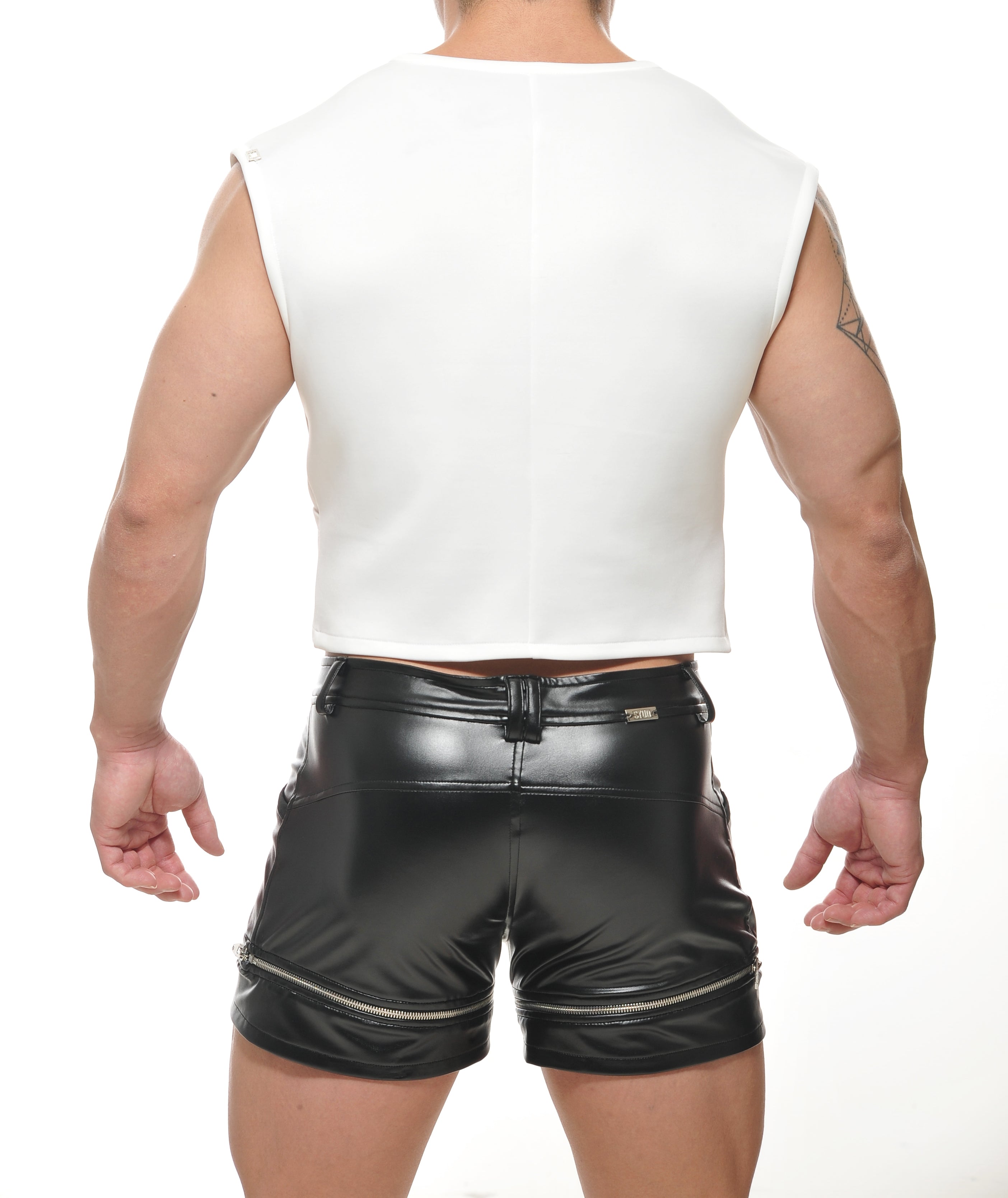 THETA-Crop Top-White