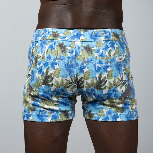 Floral Shorts - Linen Texture