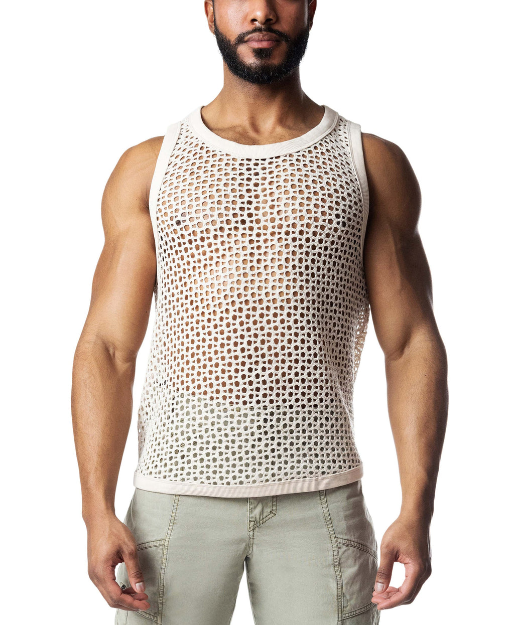 Bare Knit Tank Top cream