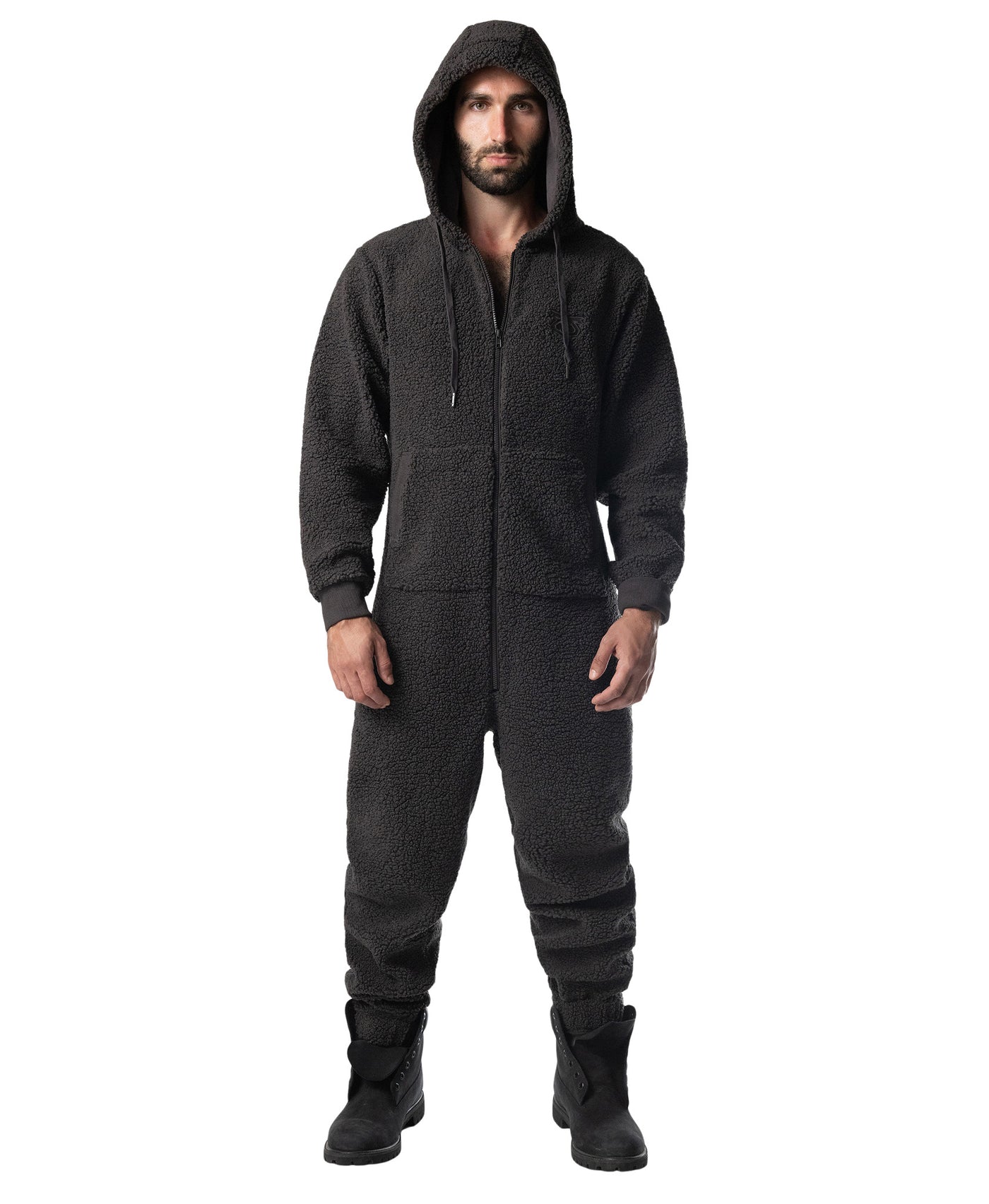 Teddy Union Suit - Magnet Grey Gray