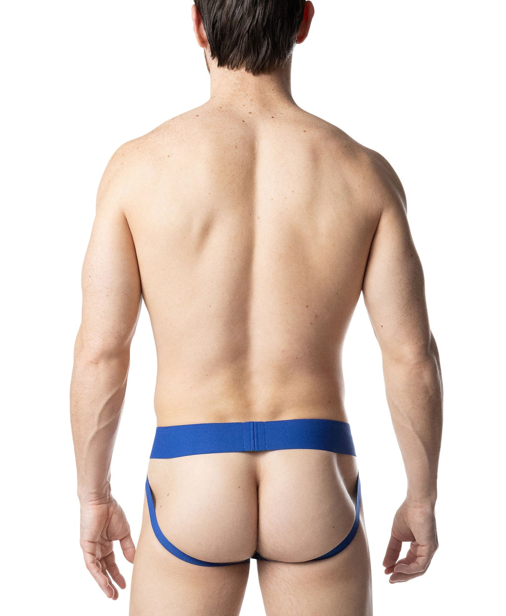 Third Base Jock Strap - Quartz Blue/ White