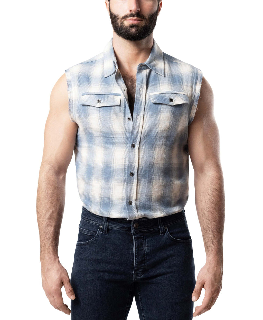 Brawn Sleeveless Shirt - Perry Blue