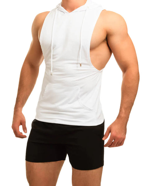Solid Color Light Hoodies White
