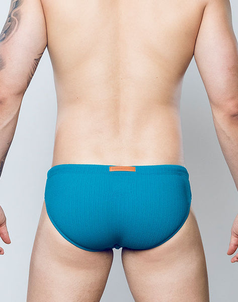 V10 SWIM BRIEF-Textured Fabric-Railroad