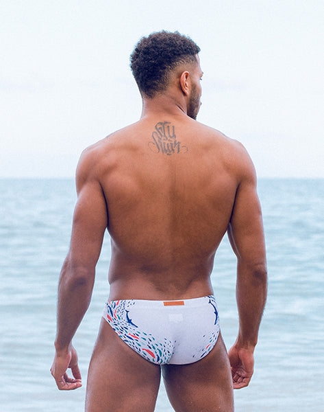 V20 Swim Brief - Sea Scape Print