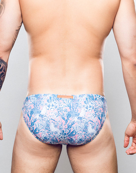 V20 Swim Brief - Coral Print