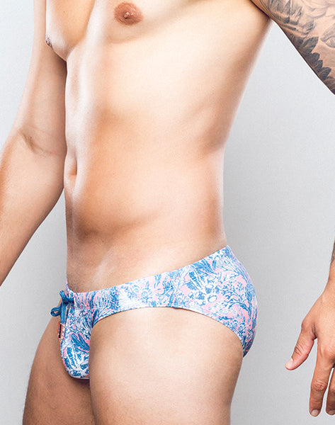 V20 Swim Brief - Coral Print