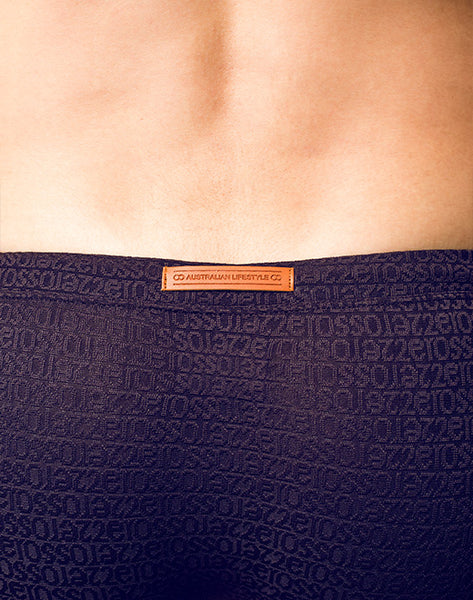 Signet Textured Swim Brief