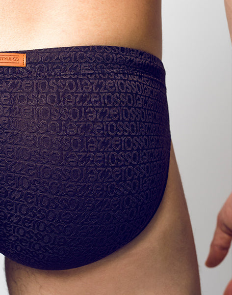 Signet Textured Swim Brief