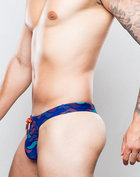 V80 Swim Thong - Ocean Print