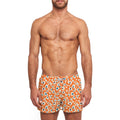 Animal Floral Swim Short Orange