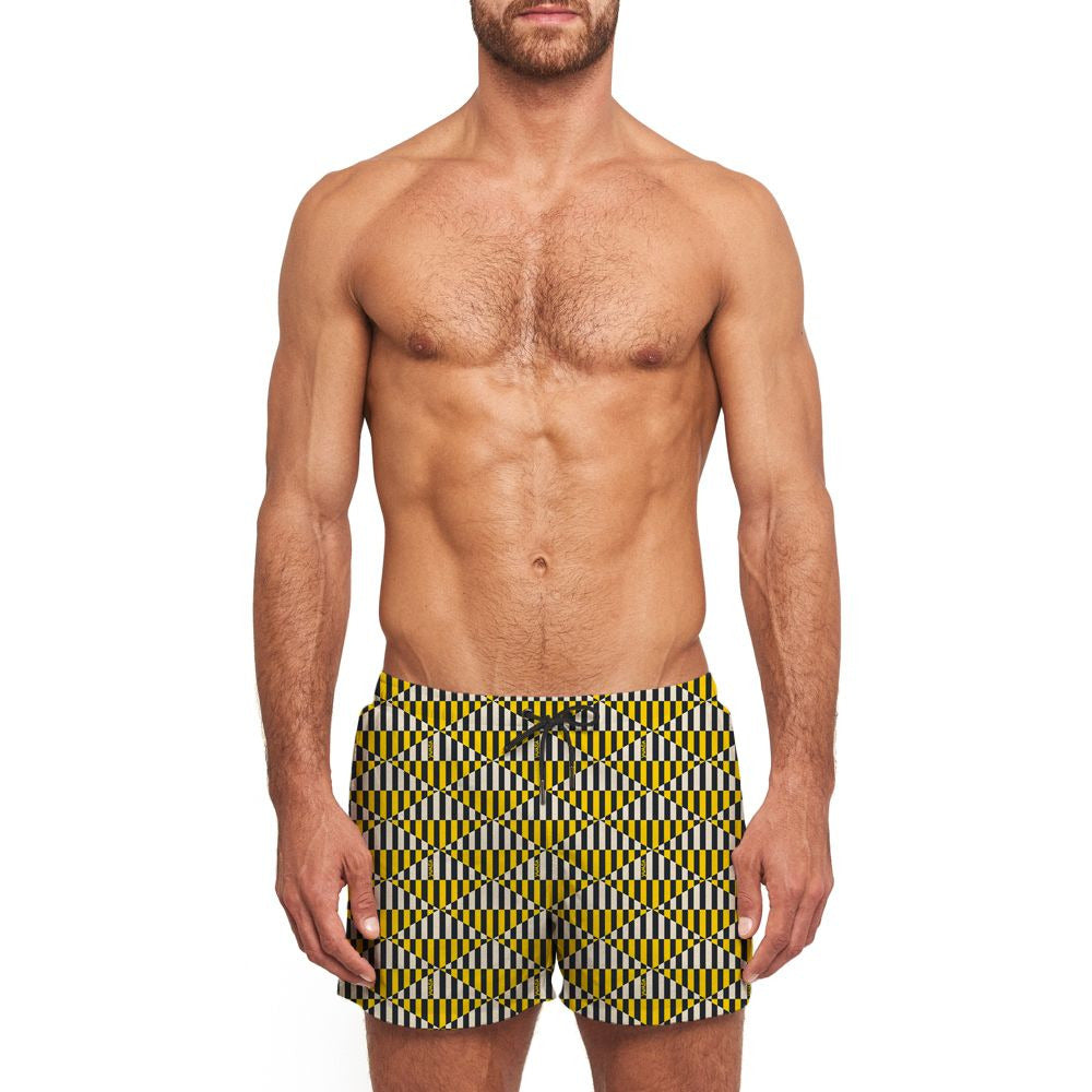 Yuasa Print Swim Short - Vertigo Diamonds