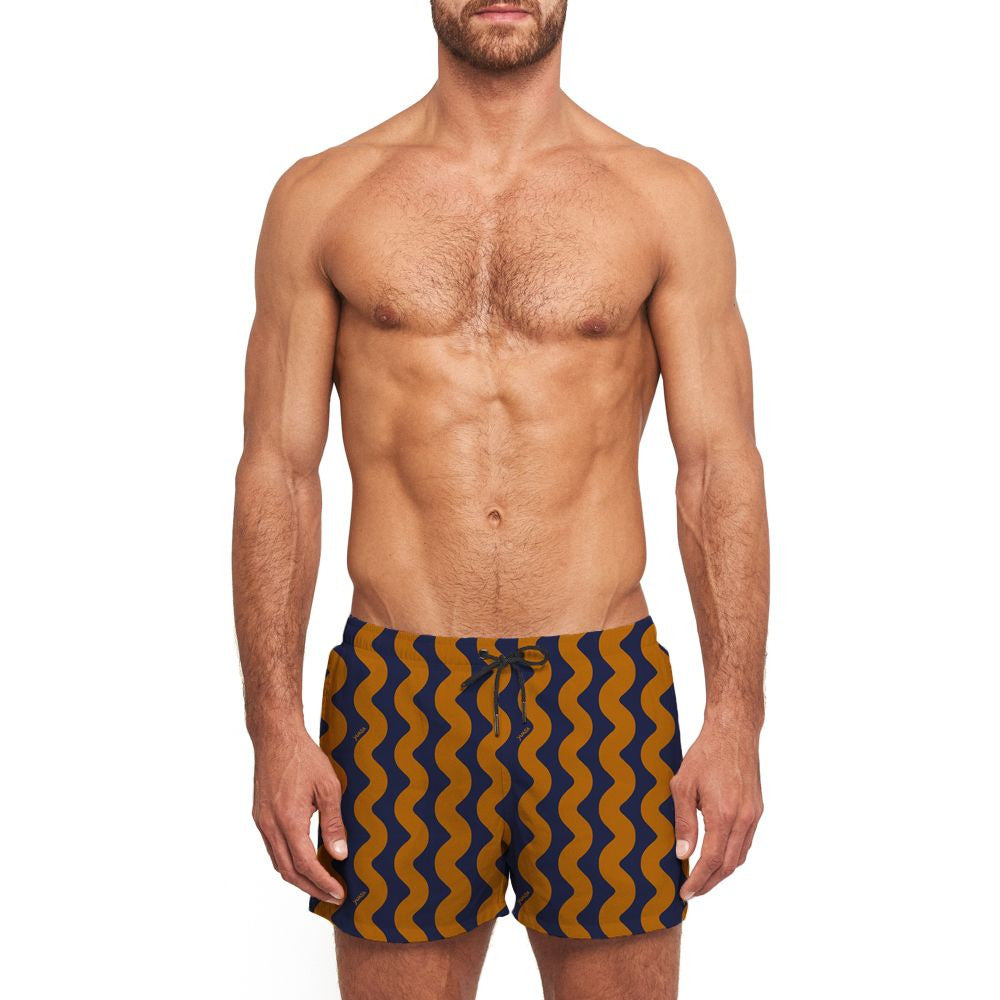 Yuasa Print Swim Short - Waveform