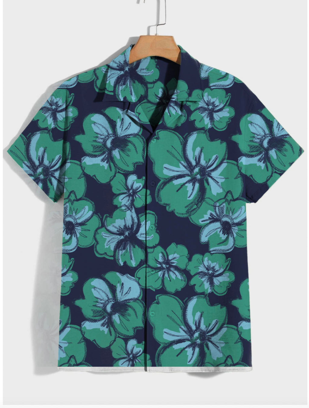 Poppy Field Resort Shirt Marine Green