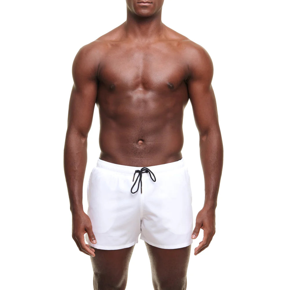 Yuasa Solid Swim Short - SS2025 White