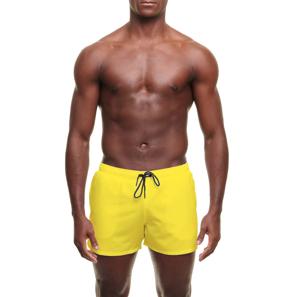 Yuasa Solid Swim Short - SS2025 Golden Kiwi