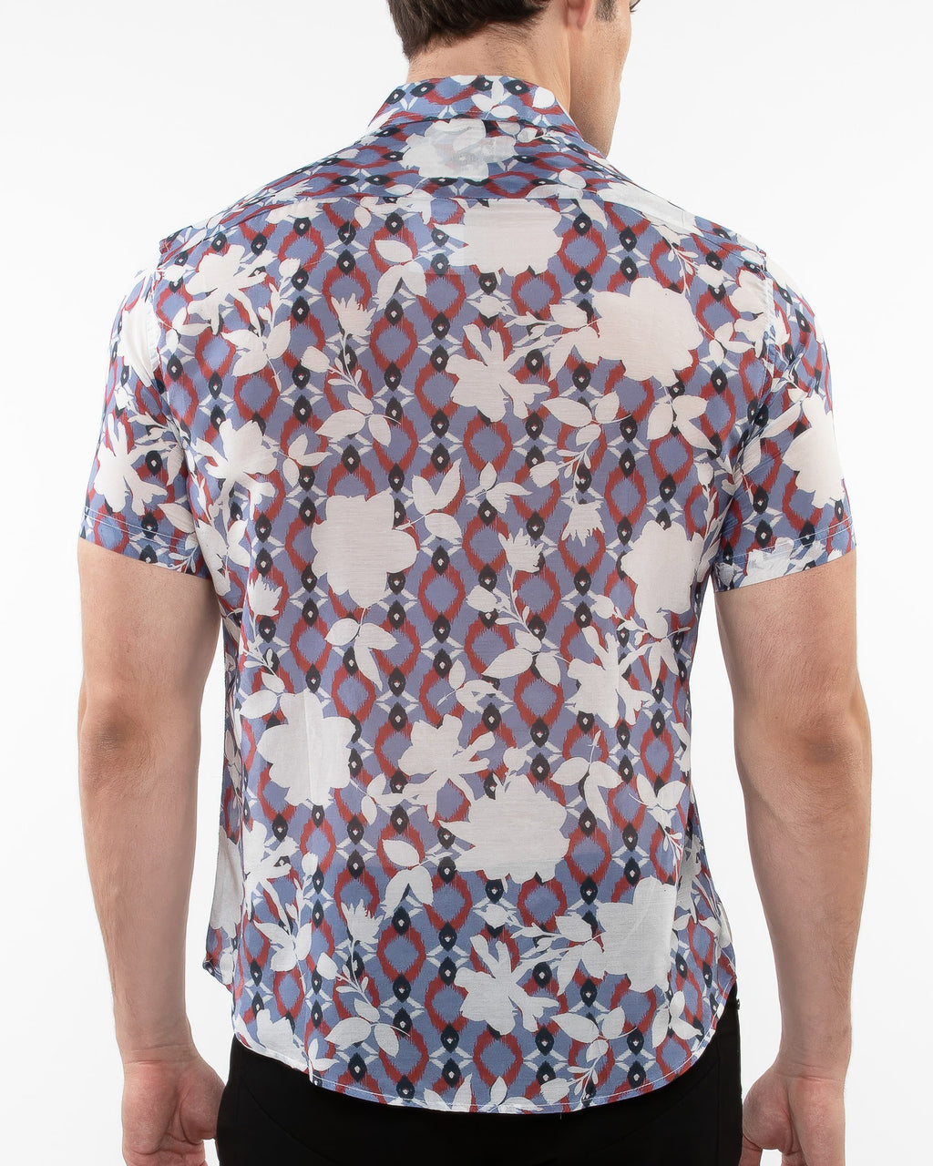 Lightweight Short Sleeve Shirt-Floral Print