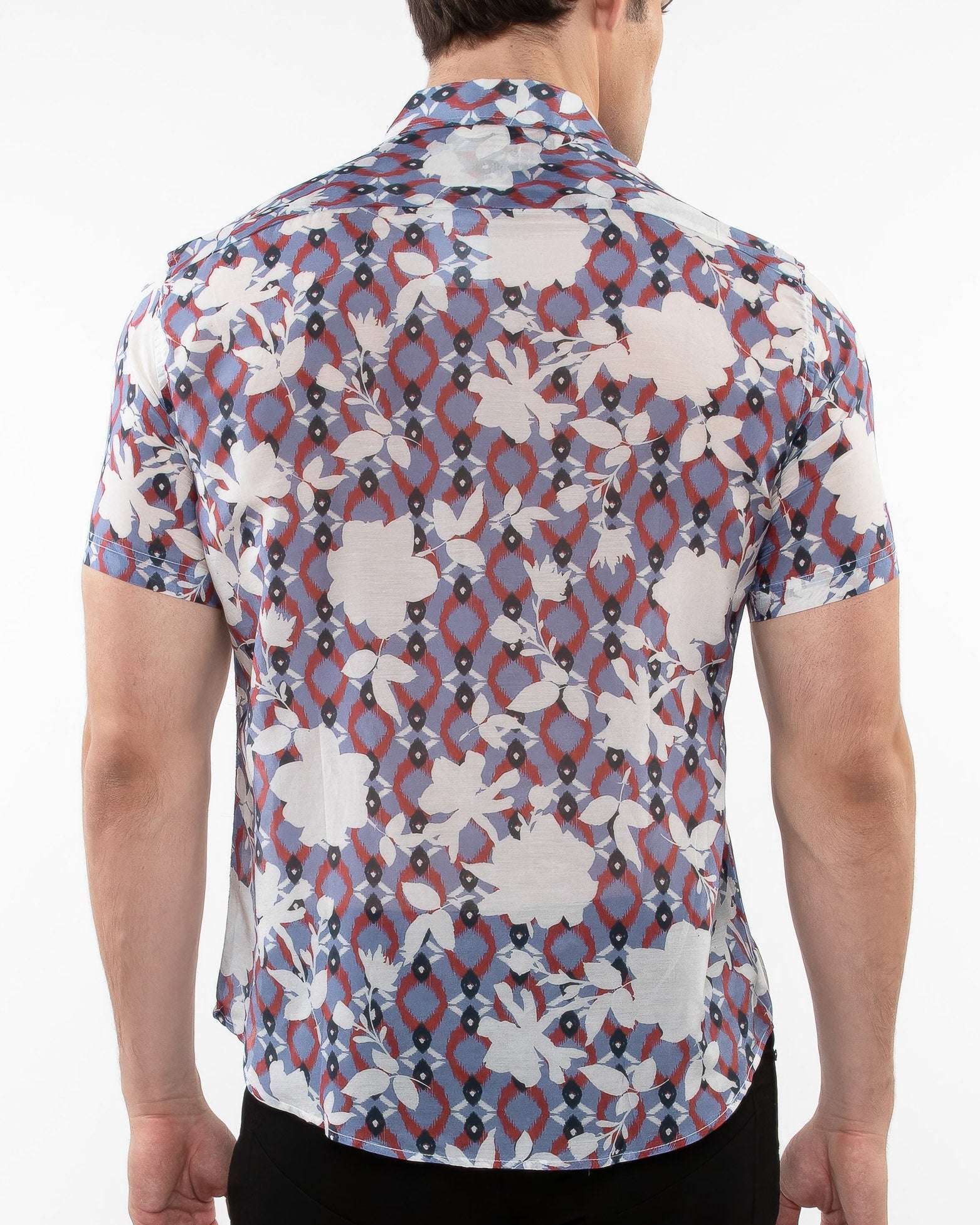 Lightweight Short Sleeve Shirt-Floral Print