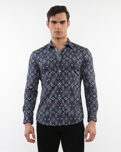 Jade Leaves Long Sleeve Shirt