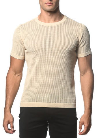 Crew Knitted Tee Sand