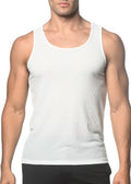 Waffle Mesh Performance Tank Off White