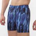 Mesh Performance Shorts-Abstract Print Navy Cobalt