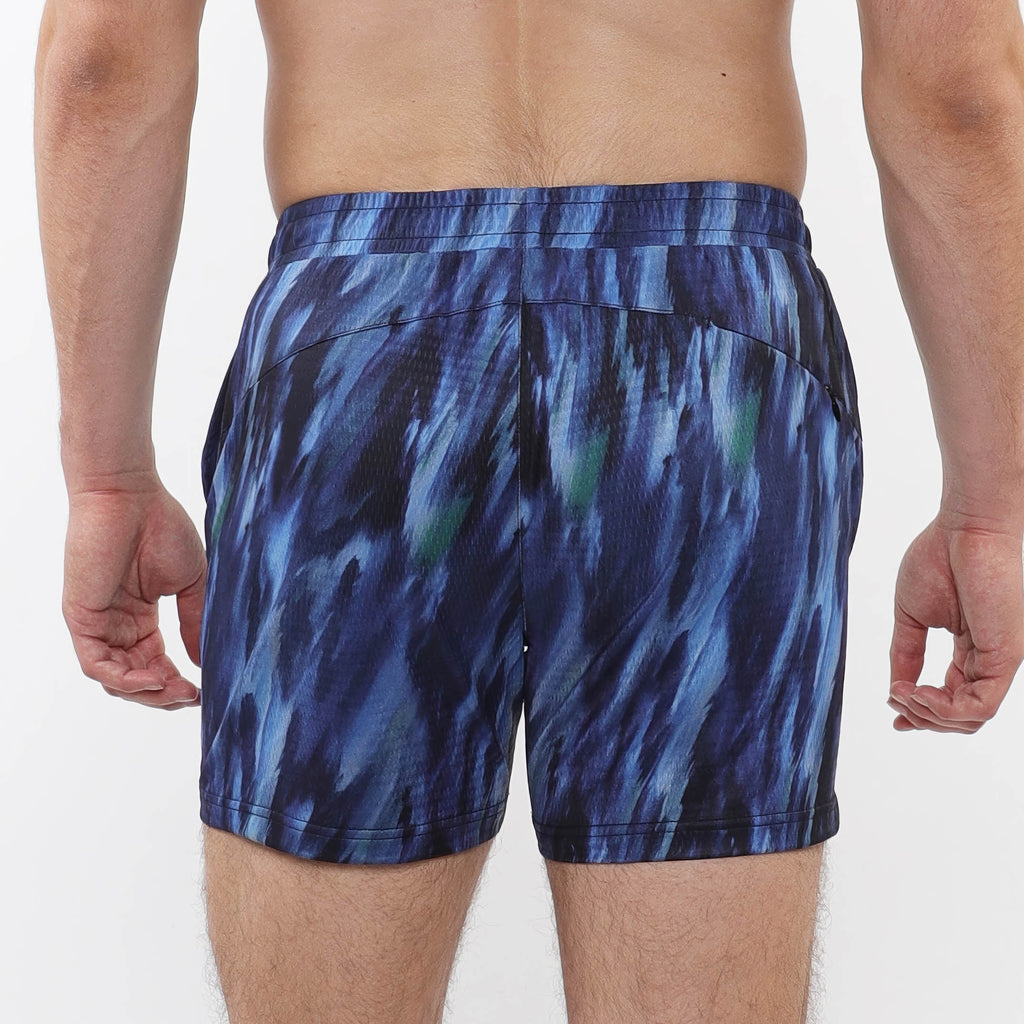 Mesh Performance Shorts-Abstract Print