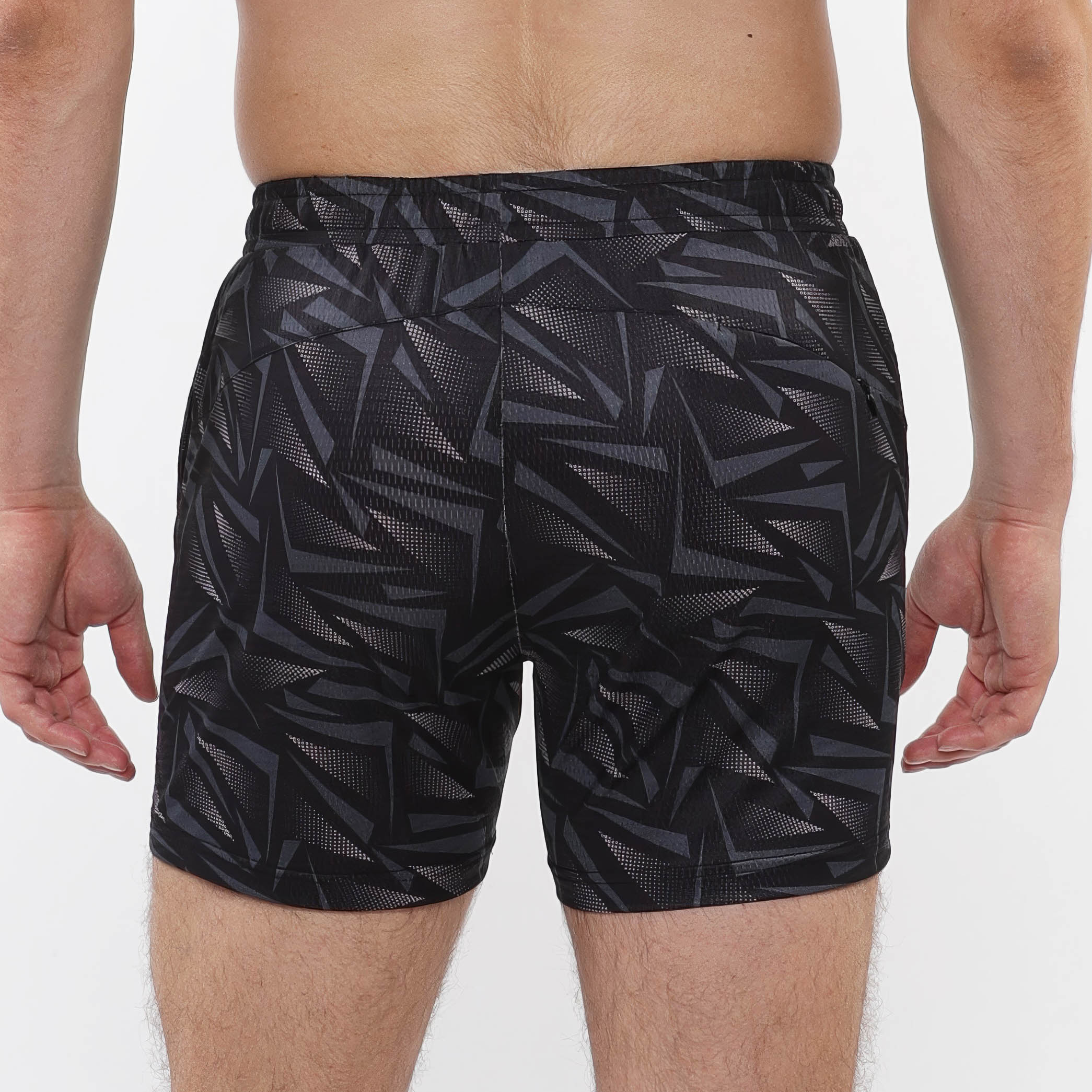 Mesh Performance Shorts-Triangles Print